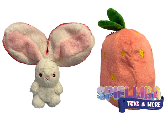 Reversible Kaninchen Erdbeere Stofftier Plüschtier 20cm