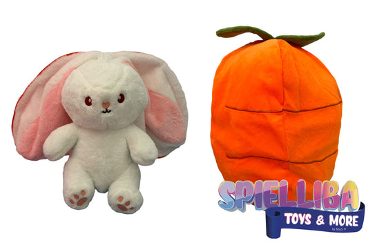 Reversible Kaninchen Karotte Stofftier Plüschtier 20cm
