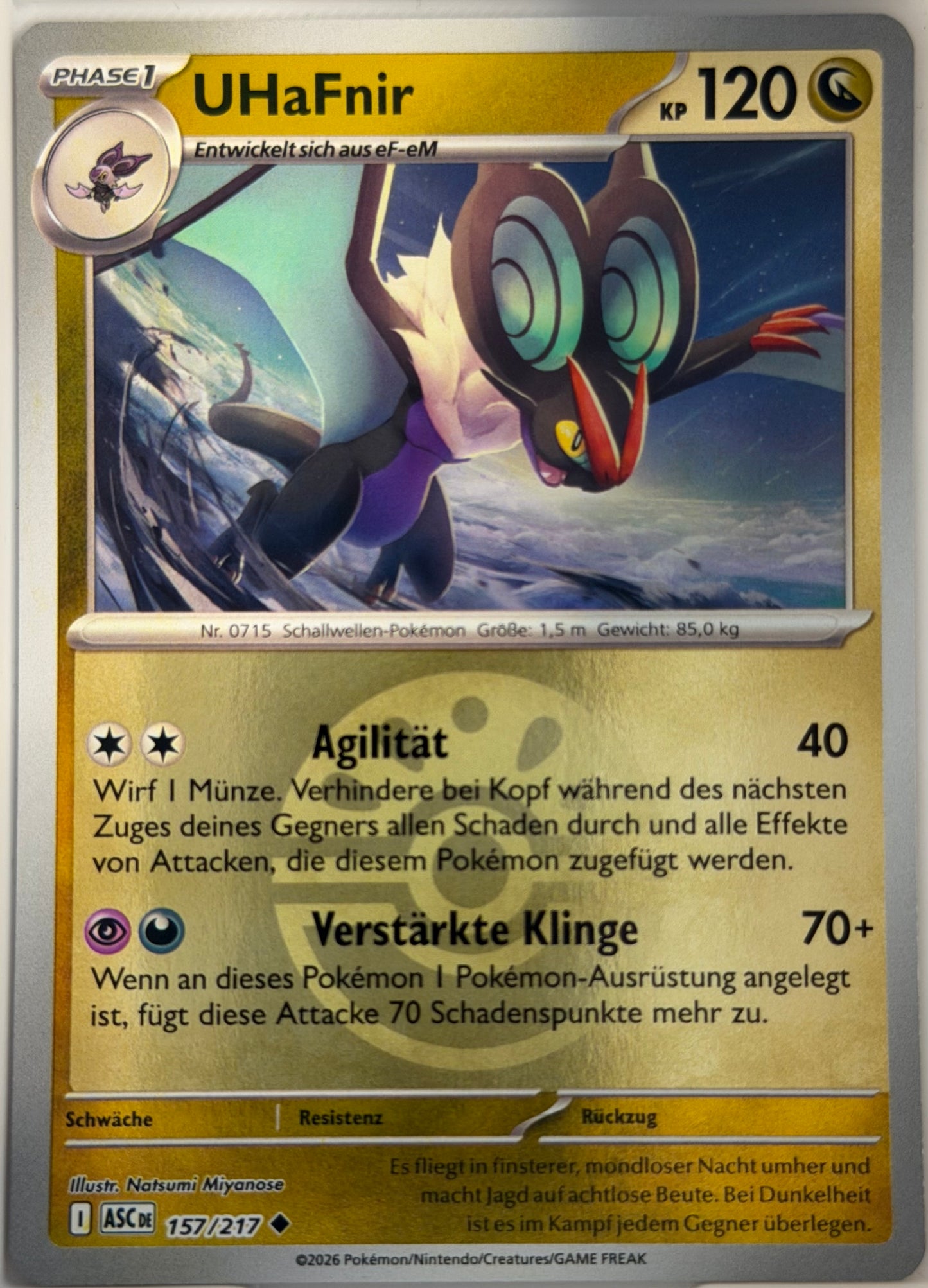 UHaFnir 157/217 | Uncommon Reverse Holofoil | Erhabene Helden | Deutsch