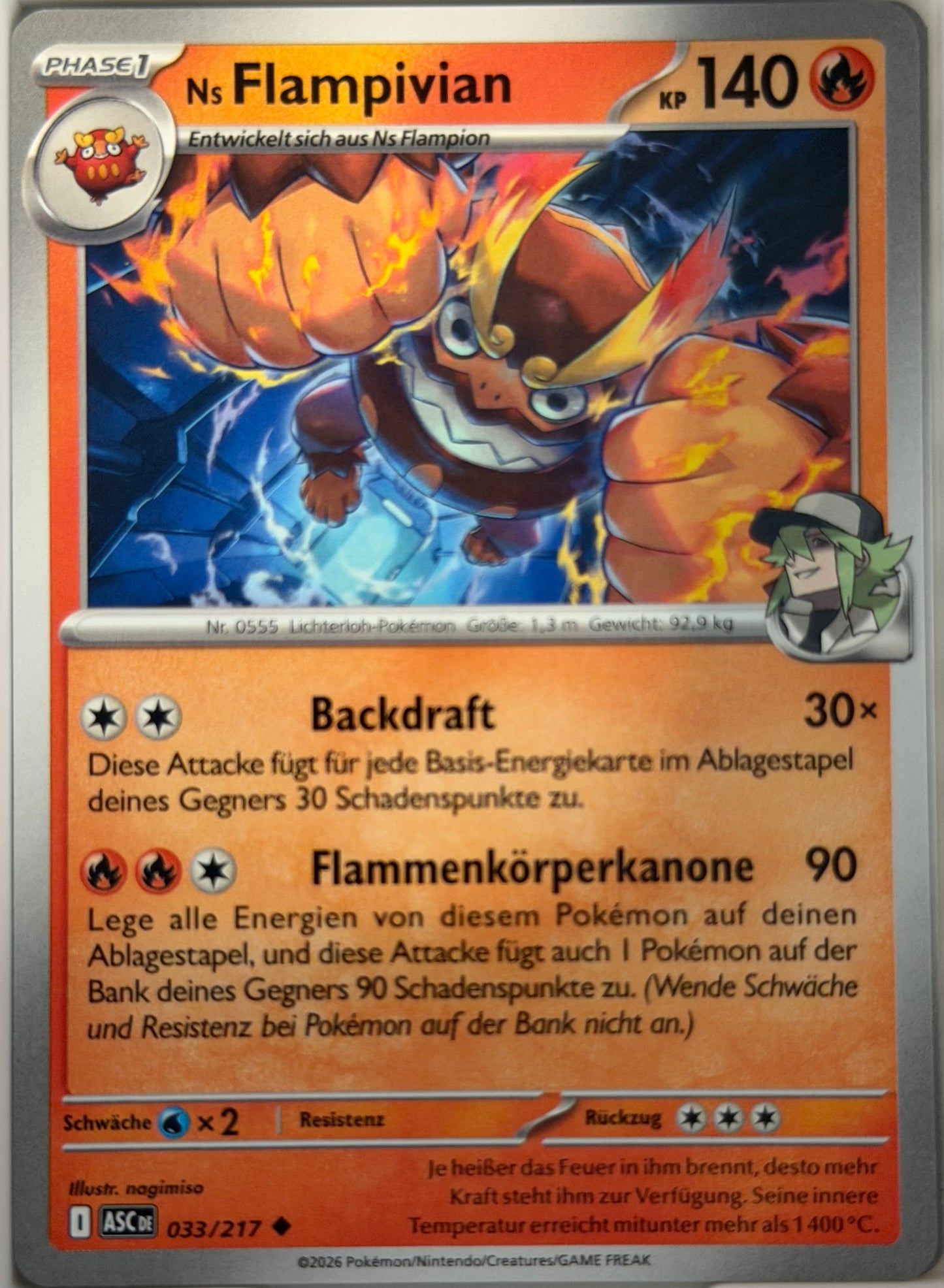 Ns Flampivian 033/217 | Uncommon | Erhabene Helden | Deutsch