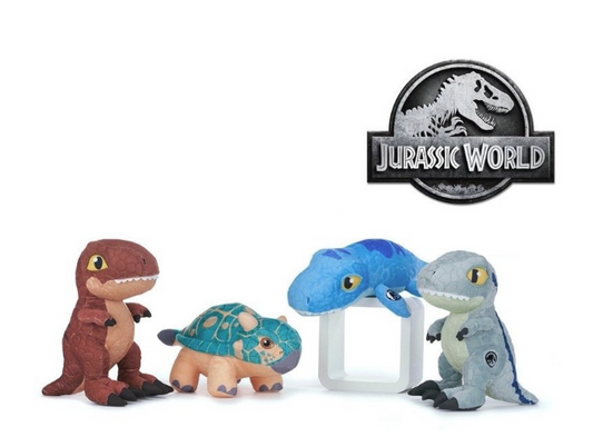 Jurassic World Camp Cretaceous Plüsch-Dinosaurier (28 cm) – 4 verschiedene Varianten