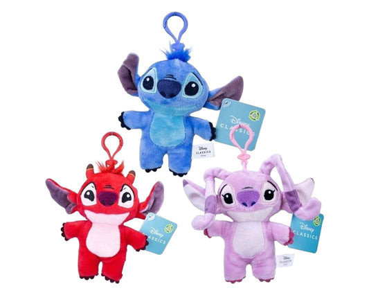 Disney Stitch & Freunde – Mini-Plüschfigur mit Clip (ca. 13 cm)