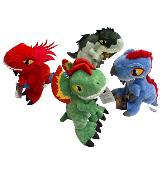 Jurassic World Dominion Plüsch-Dinosaurier (28 cm) – 4 verschiedene Varianten