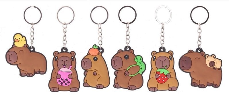 Capybara Schlüsselanhänger 2D PVC