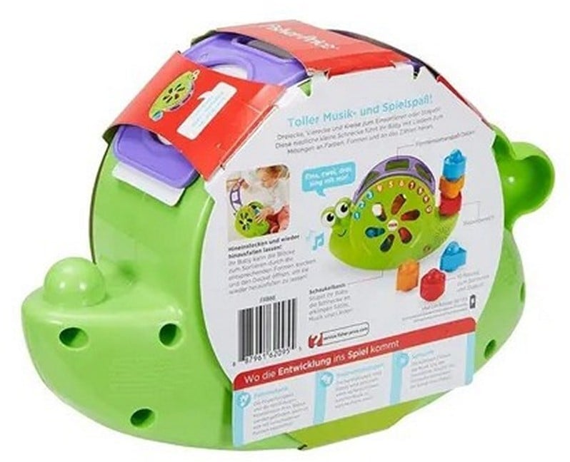 Fisher-Price Interaktives Spielzeug Baby-Musical Schnecke mit Sound 19x30cm