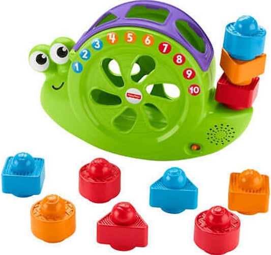 Fisher-Price Interaktives Spielzeug Baby-Musical Schnecke mit Sound 19x30cm