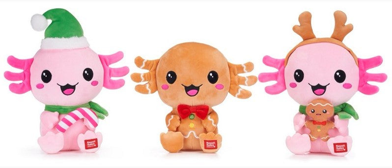 Kawaii Axolotl Christmas Plüschtiere – Weihnachtsplüsch 3 Varianten 24cm