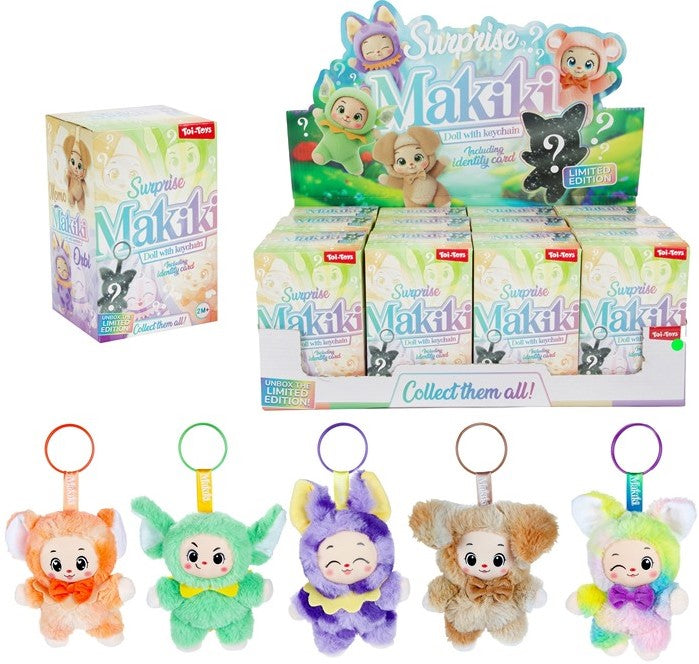 Makiki Surprise – Plüsch Anhänger mit Schlüsselring (ca. 15 cm)