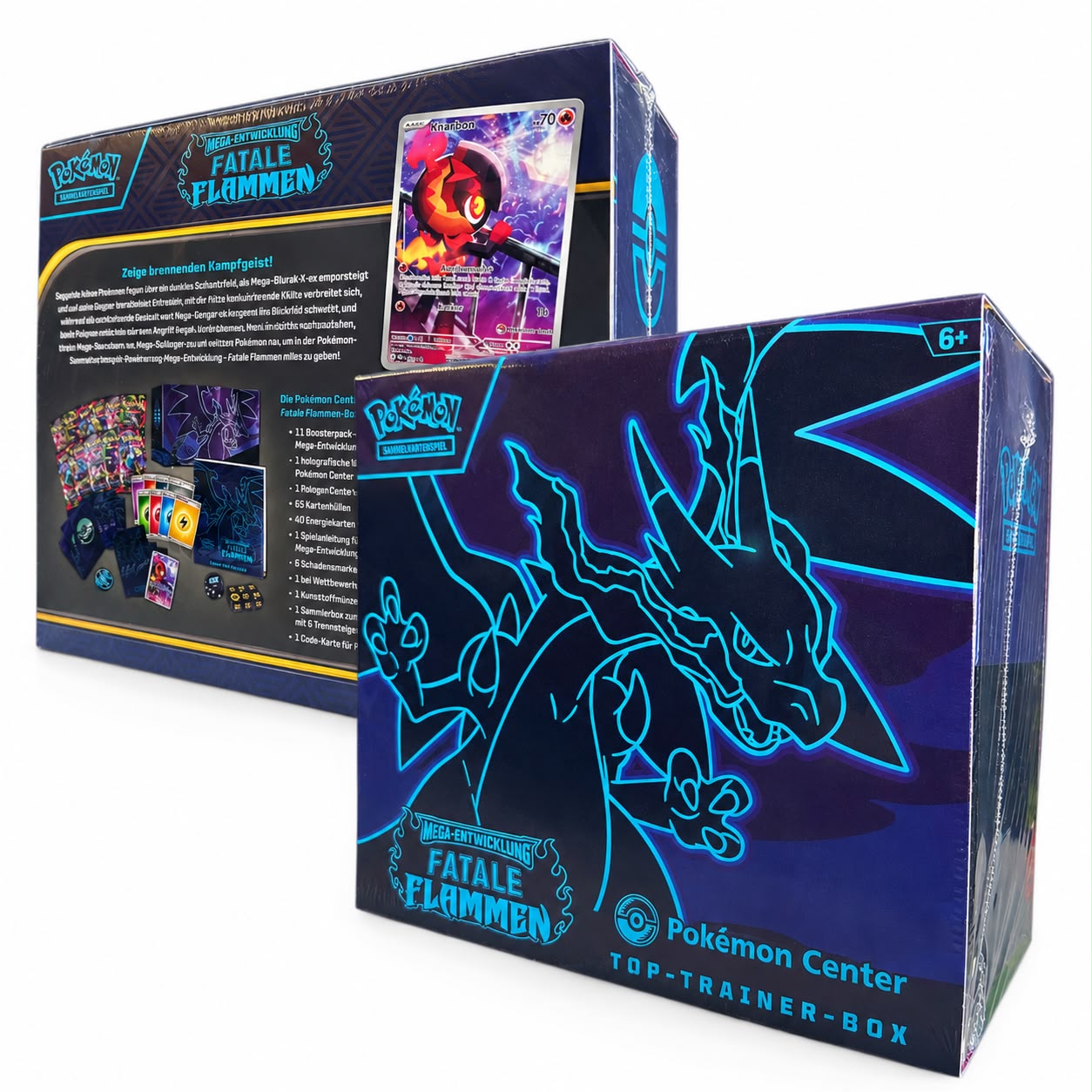 Top-Trainer-Box Mega-Entwicklung – Pokemon Center Fatale Flammen