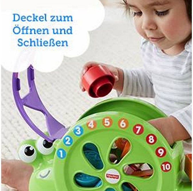 Fisher-Price Interaktives Spielzeug Baby-Musical Schnecke mit Sound 19x30cm