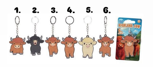 Highland Cow 2D Schlüsselanhänger