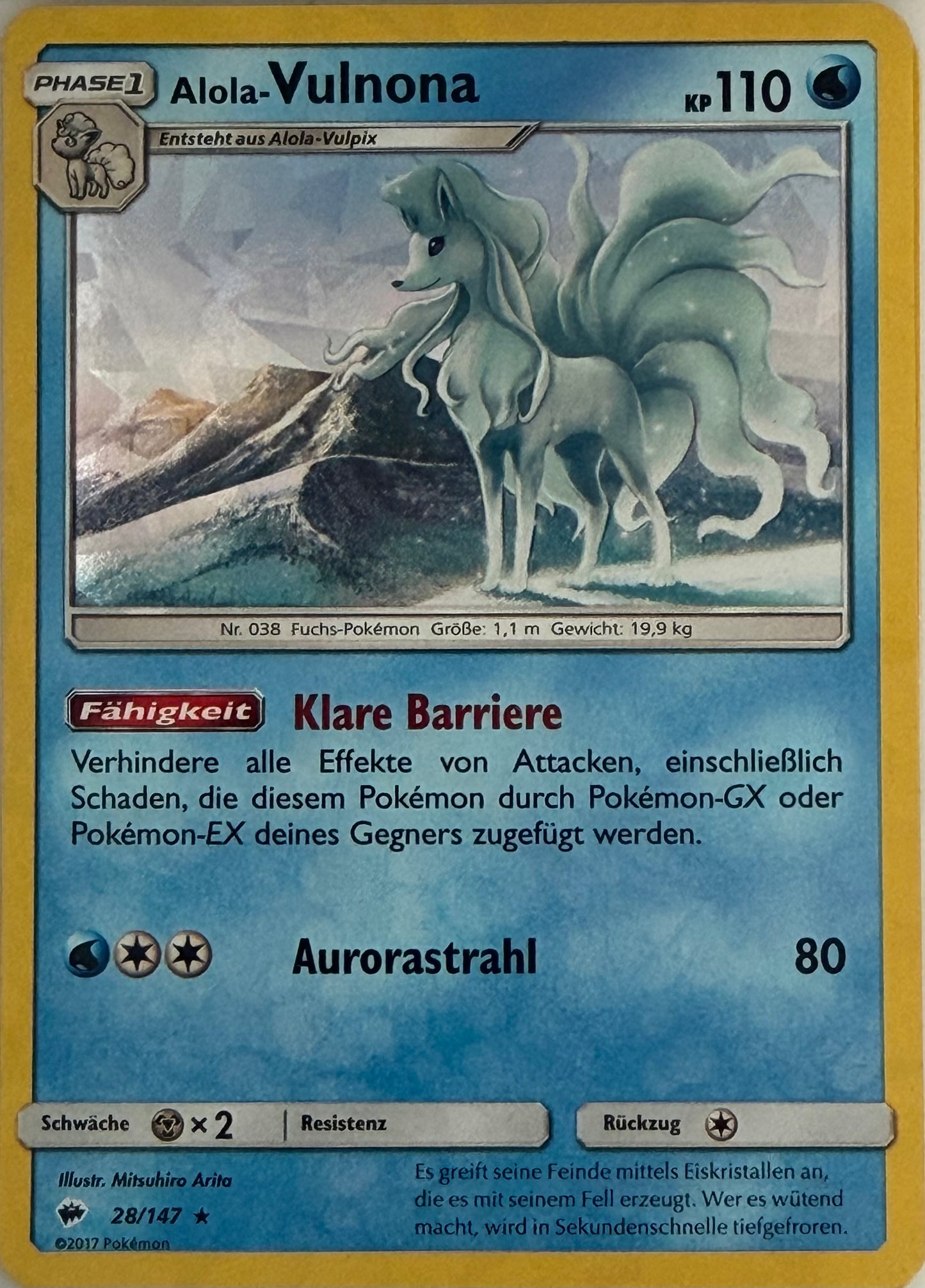Alola-Vulnona 28/147 | Rare | Schimmernde Legenden | DE