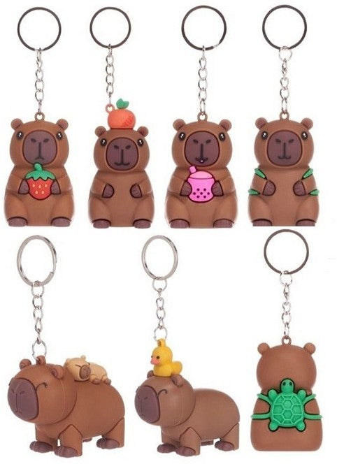 3D Schlüsselanhänger – Capybara Kollektion (6 Motive)