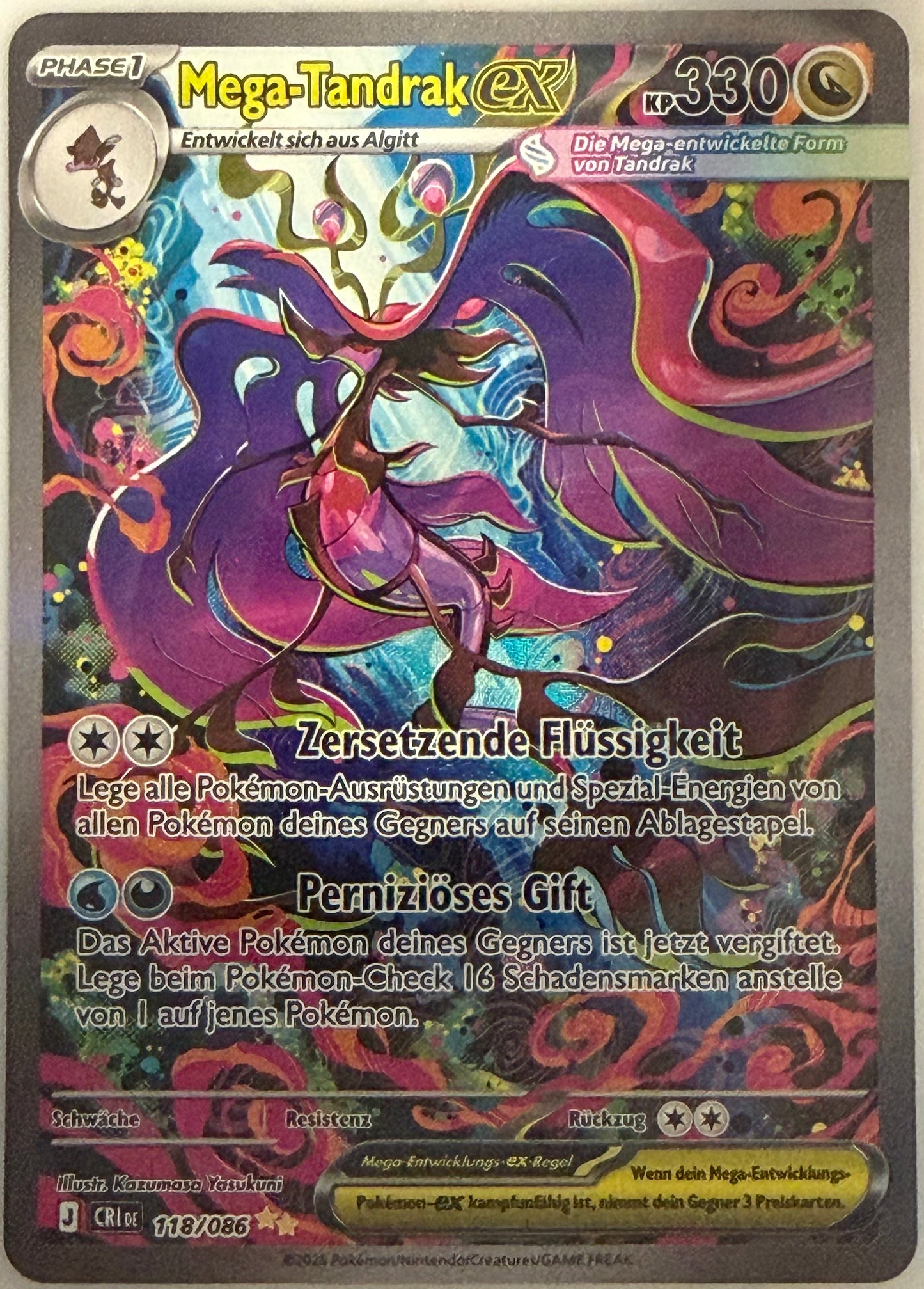 Mega-Tandrak-ex 118/086 | Special Illustration Rare | Wachsendes Chaos | DE