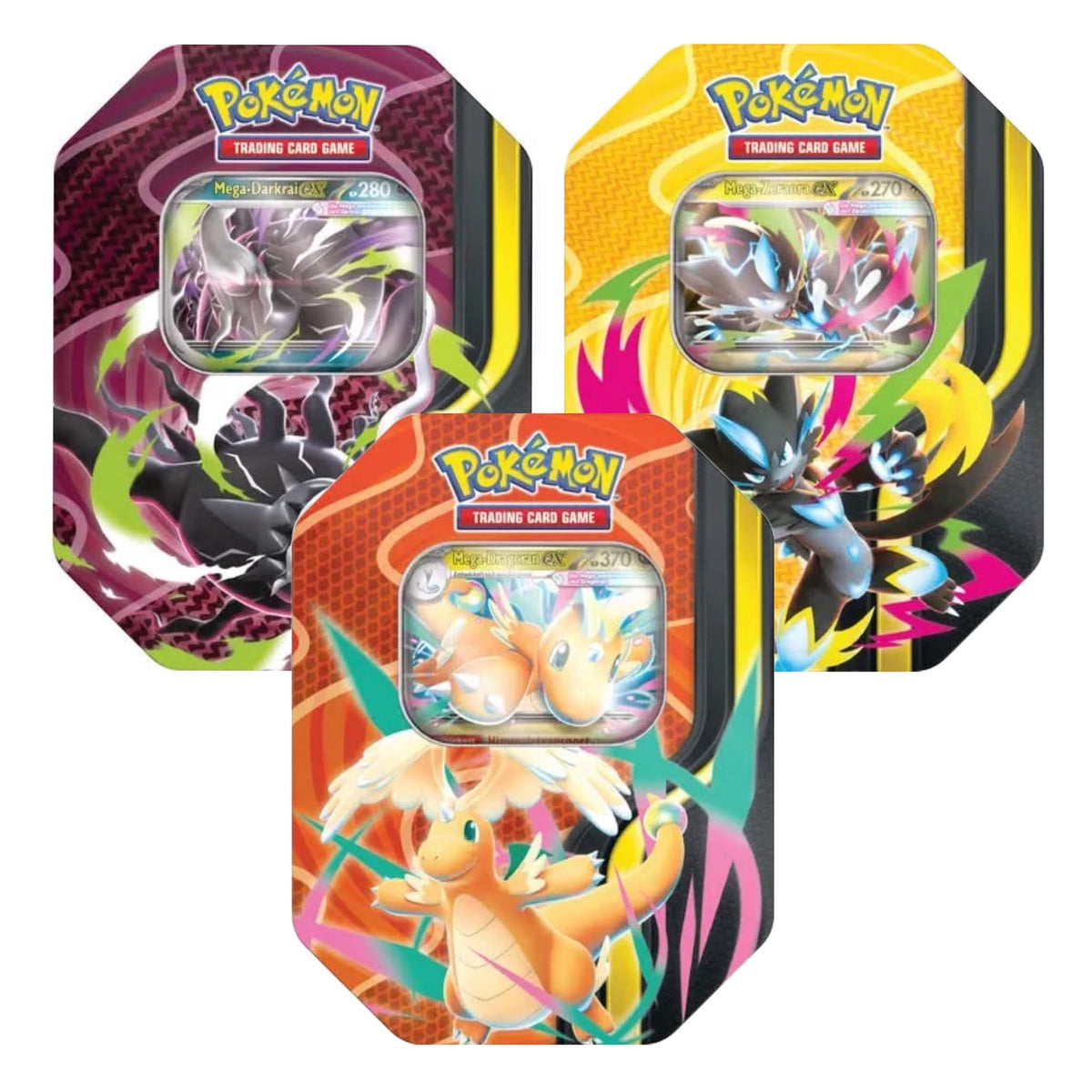 Mega Forces Tin | Mega-Dragoran-ex, Mega-Zeraora-ex oder Mega-Darkrai-ex