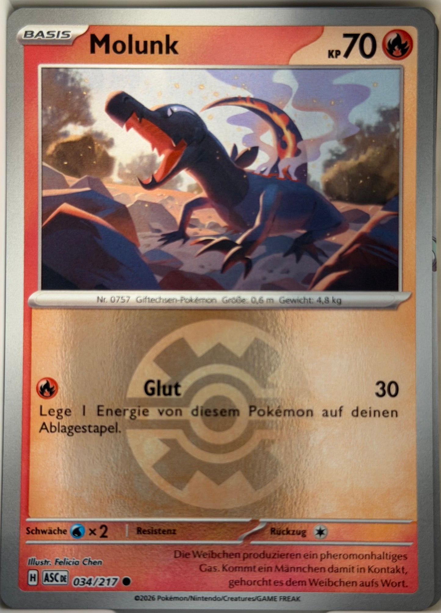 Molunk 034/217 | Common Reverse Holofoil | Erhabene Helden | Deutsch