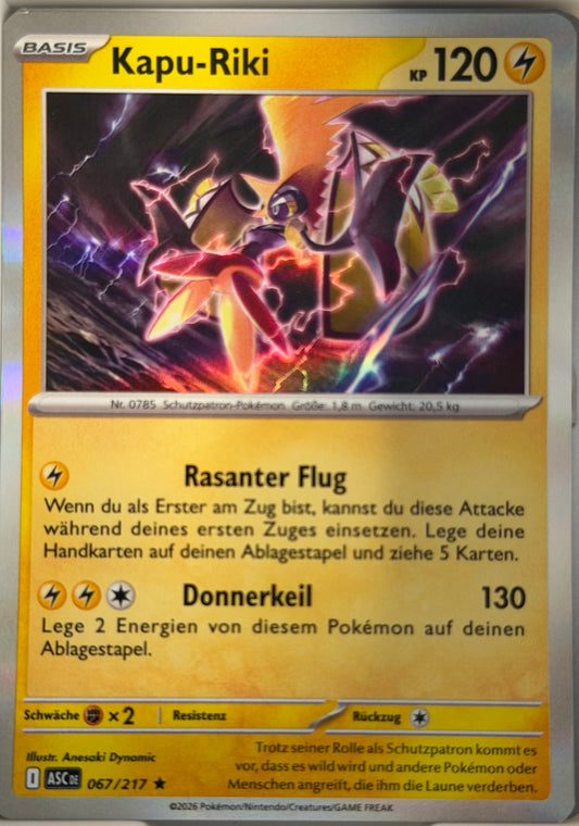 Kapu-Riki 067/217 | Rare Holofoil | Erhabene Helden | Deutsch