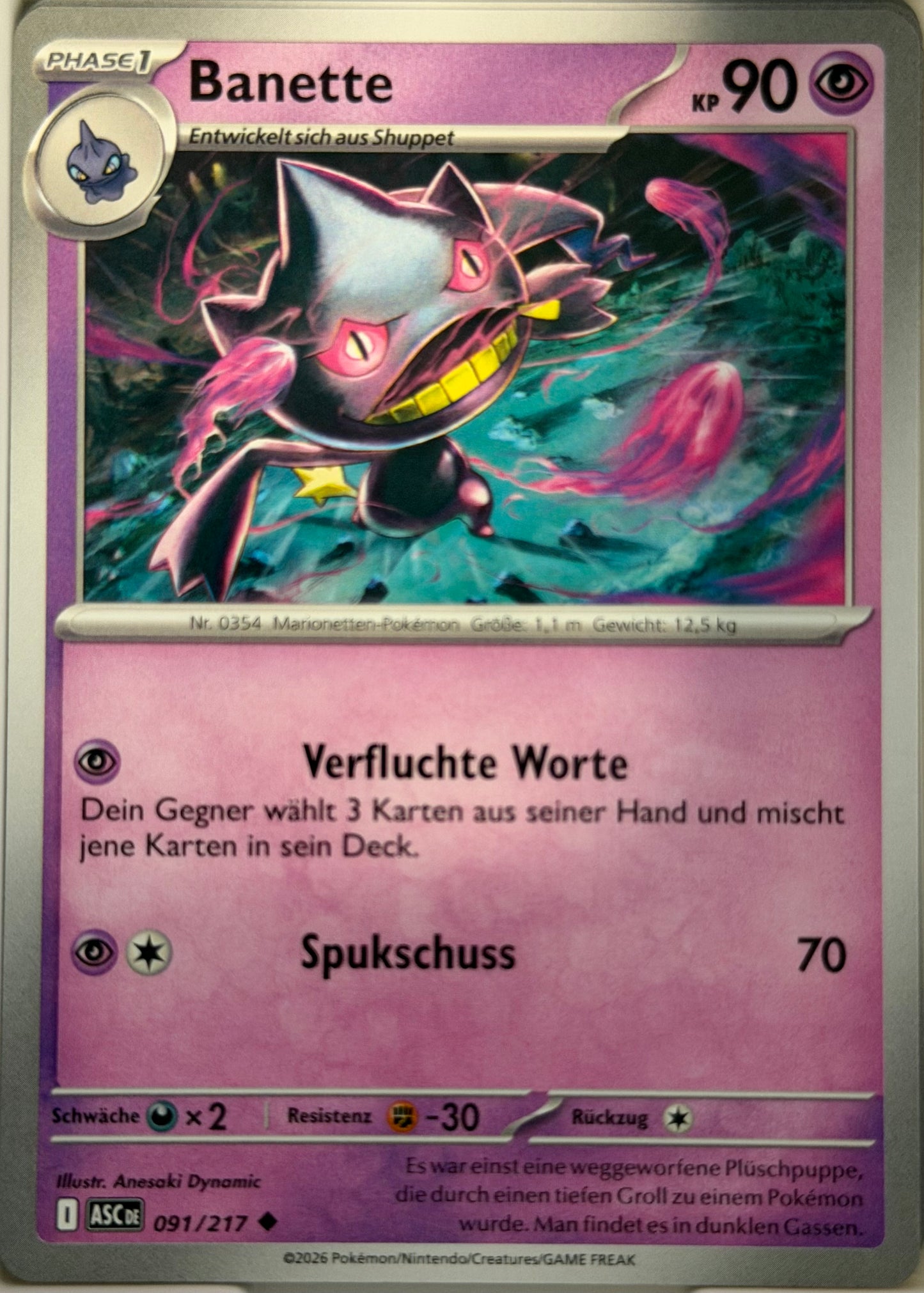 Banette 091/217 | Uncommon | Erhabene Helden | Deutsch