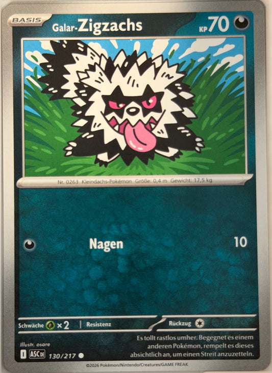 Galar-Zigzachs 130/217 | Common | Erhabene Helden | Deutsch