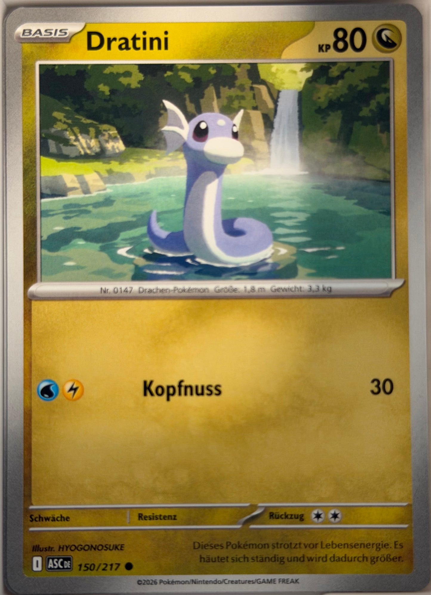 Dratini 150/217 | Common | Erhabene Helden | Deutsch