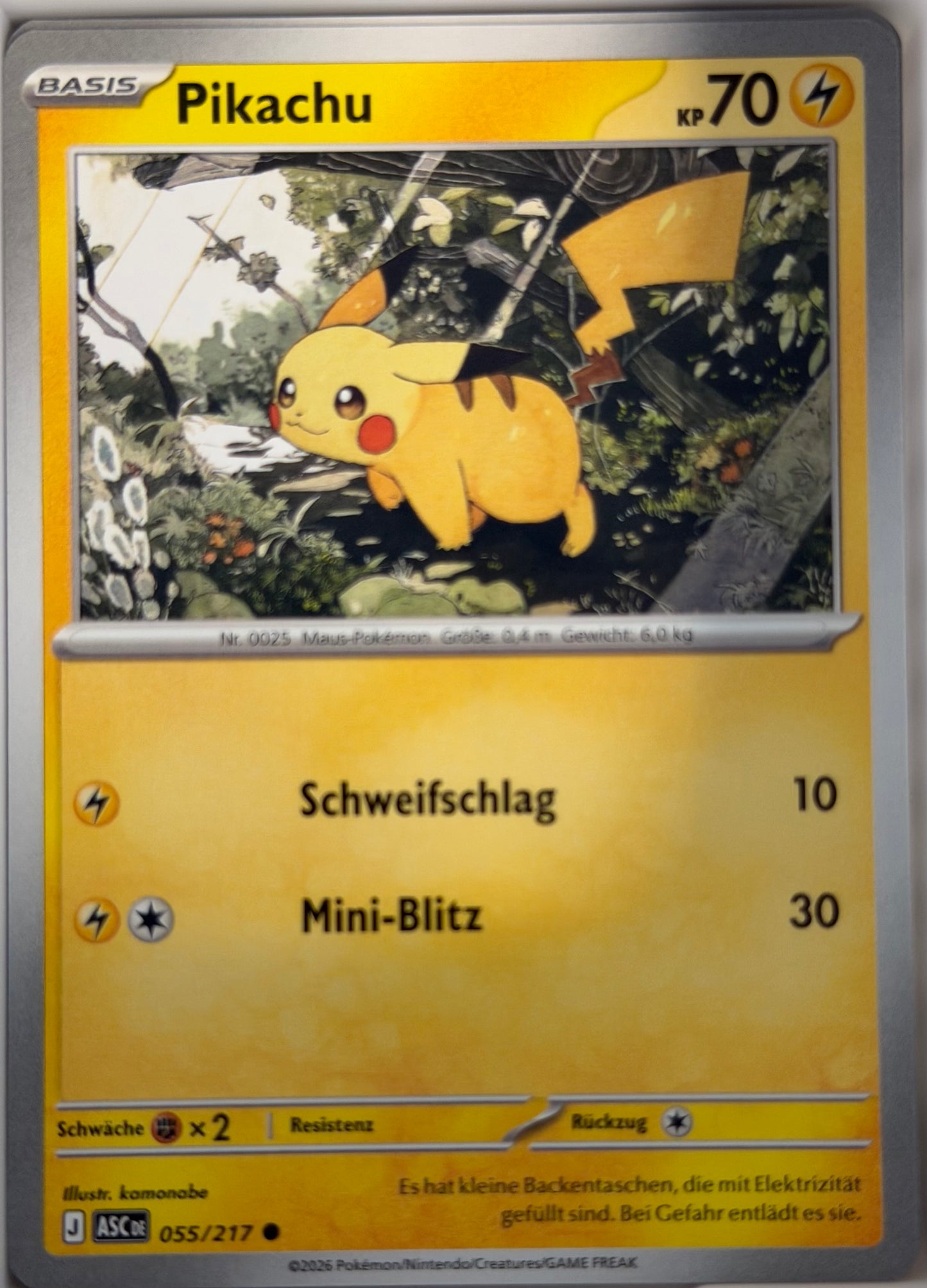 Pikachu 055/217 | Common | Erhabene Helden | Deutsch