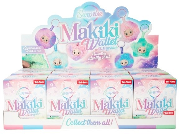 Makiki Surprise Wallet – Plüsch Anhänger-Geldbörse mit Schlüsselring (ca. 13 cm)