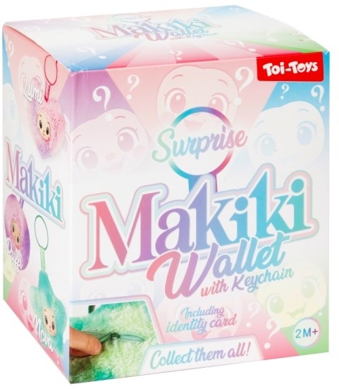 Makiki Surprise Wallet – Plüsch Anhänger-Geldbörse mit Schlüsselring (ca. 13 cm)