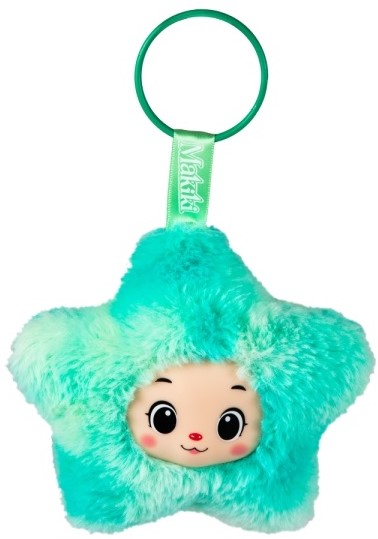 Makiki Surprise Wallet – Plüsch Anhänger-Geldbörse mit Schlüsselring (ca. 13 cm)