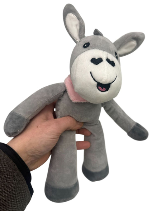 Plüschtier Esel – mit Ziehfunktion oder Rassel (ca. 25 cm)