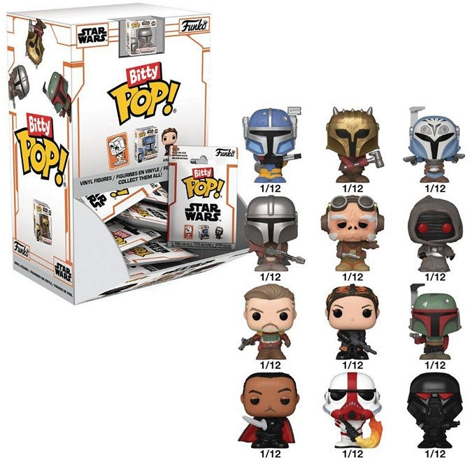 Funko Bitty Pop! Mystery Figur – Mandalorian Singles Blindbag (ca. 3,8 cm)